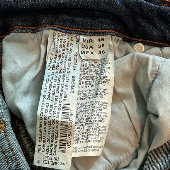 Zara Slim Straight Mens Jeans Size 36 - Picture 11 of 16